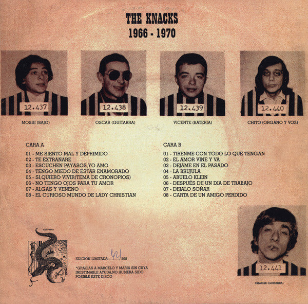 The Knacks : 1966 - 1970 (LP, Comp, Ltd, Gat)
