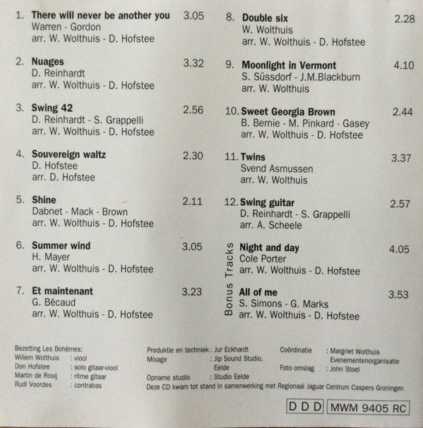 Les Bohèmes (2) : Double Six (CD, Album)