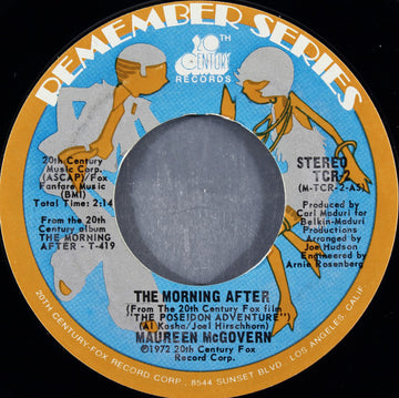 Maureen McGovern : The Morning After / Nice To Be Around (7", Styrene)