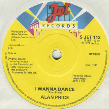 Alan Price : I Wanna Dance (7")