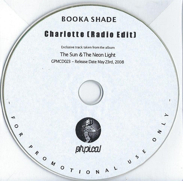 Booka Shade : Charlotte (CDr, Single, Promo, Car)