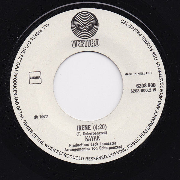Kayak : Starlight Dancer (7", Single)