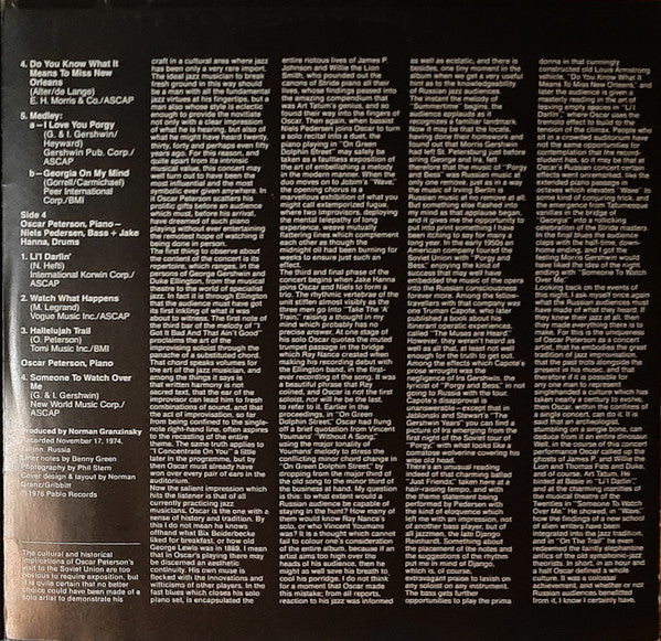 Oscar Peterson : Oscar Peterson In Russia (2xLP, Album, Gat)