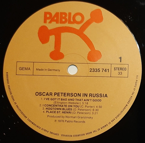Oscar Peterson : Oscar Peterson In Russia (2xLP, Album, Gat)