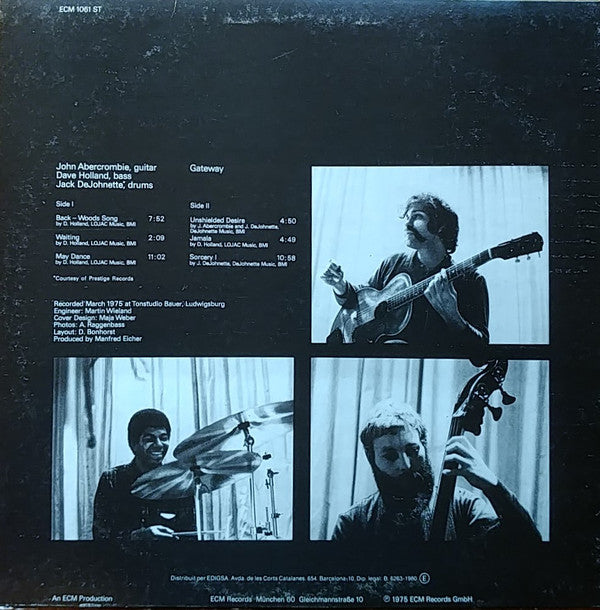 John Abercrombie, Dave Holland, Jack DeJohnette : Gateway (LP, Album)