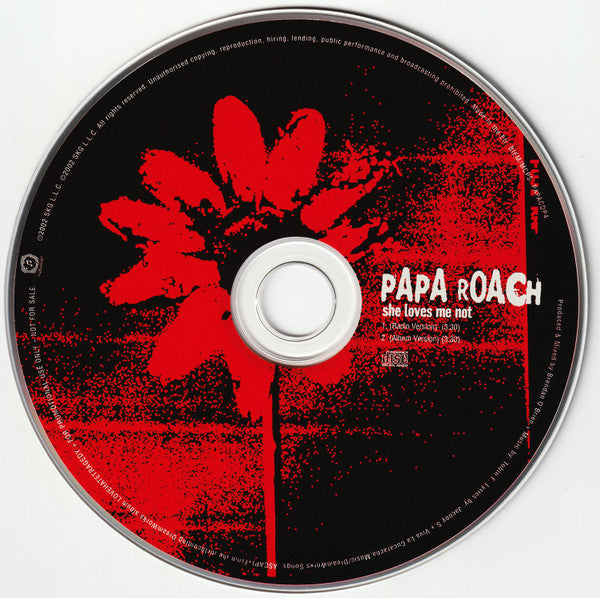 Papa Roach : She Loves Me Not (CD, Single, Promo)