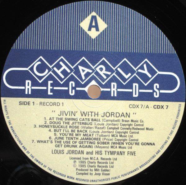 Louis Jordan And His Timpany Five* : Jivin' With Jordan (2xLP, Comp)