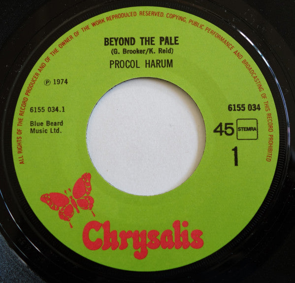 Procol Harum : Beyond The Pale / Fresh Fruit (7")