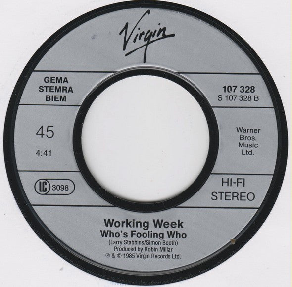Working Week : Sweet Nothing (7", Single)
