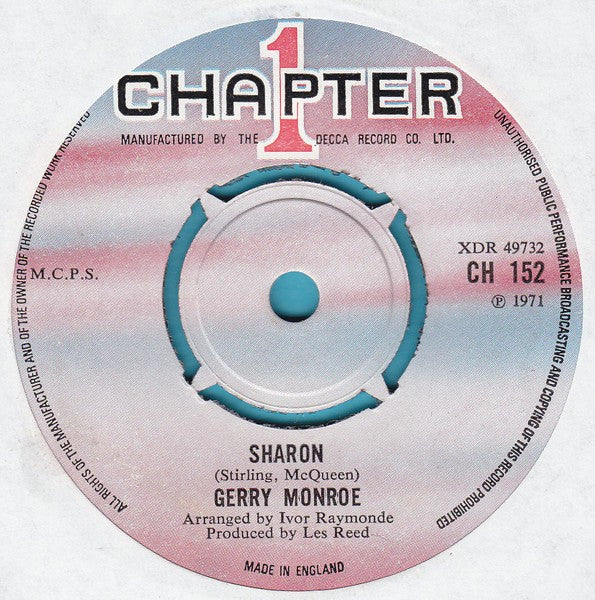 Gerry Monroe : Little Drops Of Silver / Sharon (7")
