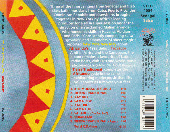 Africando : Vol. 2 - Tierra Tradicional (CD, Album)