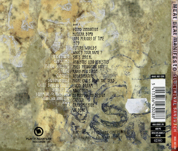 Meat Beat Manifesto : Subliminal Sandwich (2xCD, Album, Ltd, Dig)