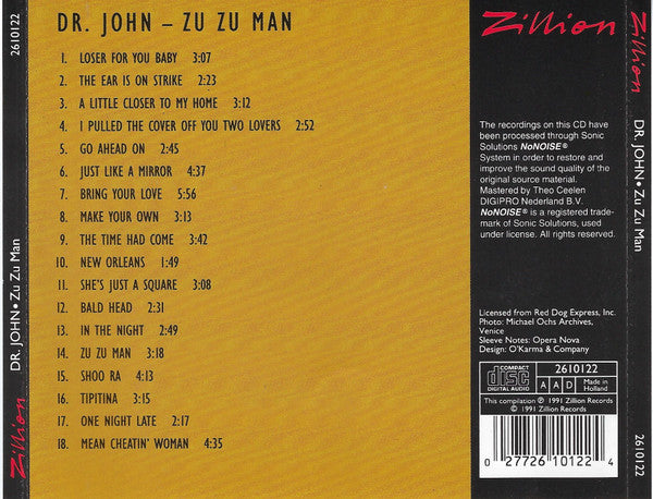 Dr. John : Zu Zu Man (CD, Comp, RM)