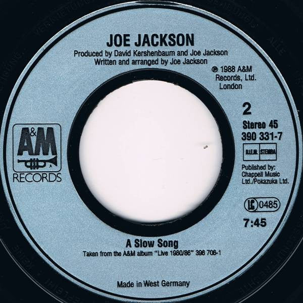 Joe Jackson : Is She Really Going Out With Him ? (A Cappella Version) (7", Single)