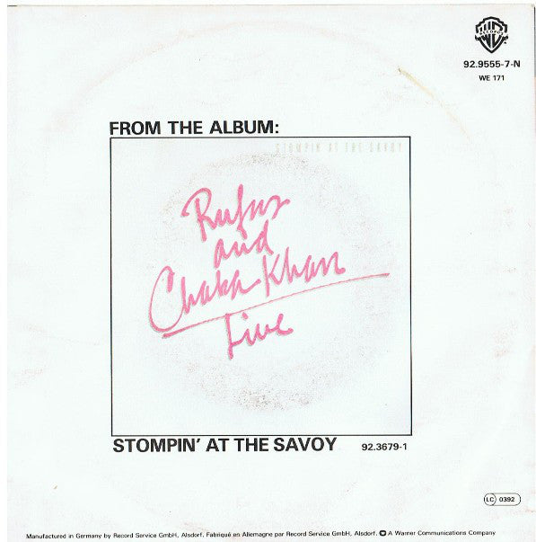 Rufus And Chaka Khan* : Ain't Nobody (7", Single)