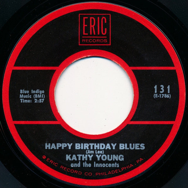 Kathy Young And The Innocents (2) : A Thousand Stars / Happy Birthday Blues (7", Single, RE)