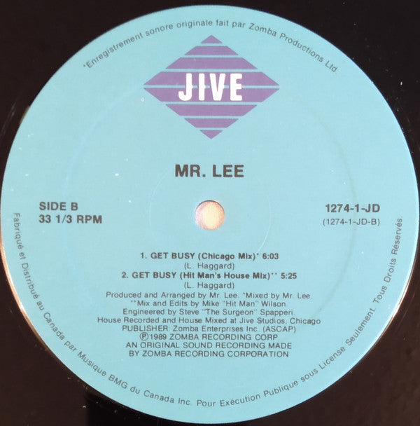 Mr. Lee : Get Busy (12")