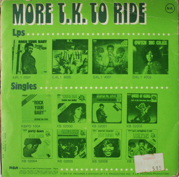 KC & The Sunshine Band : Sound Your Funky Horn / I'm A Pushover (7")