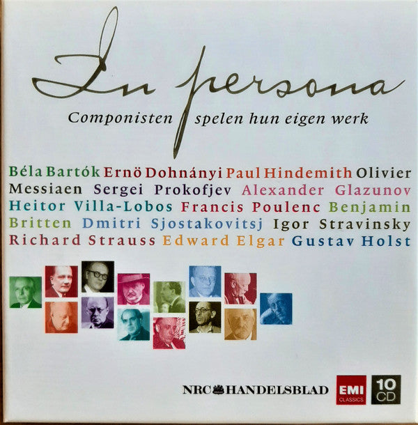 Various : In Persona- Componisten Spelen Hun Eigen Werk (10xCD, Comp, Mono)