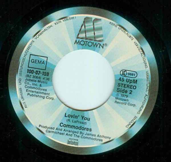 Commodores : Oh No (7", Single)