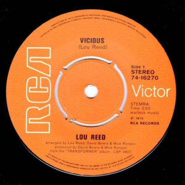 Lou Reed : Vicious (7", Single)