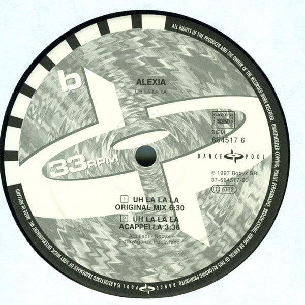 Alexia : Uh La La La (12")