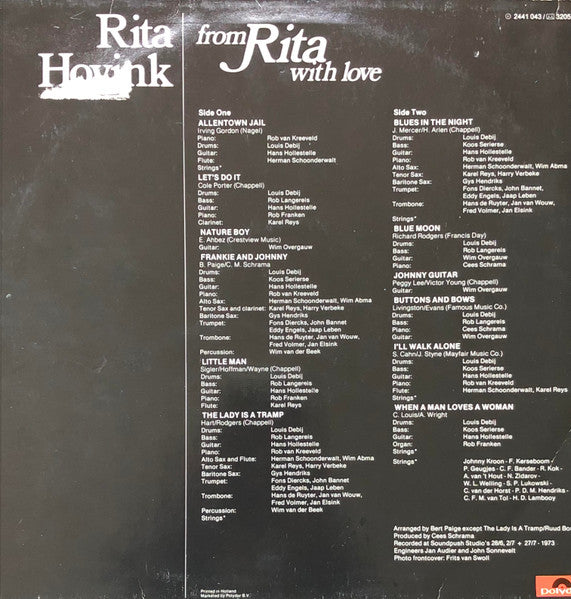 Rita Hovink : From Rita With Love (LP)