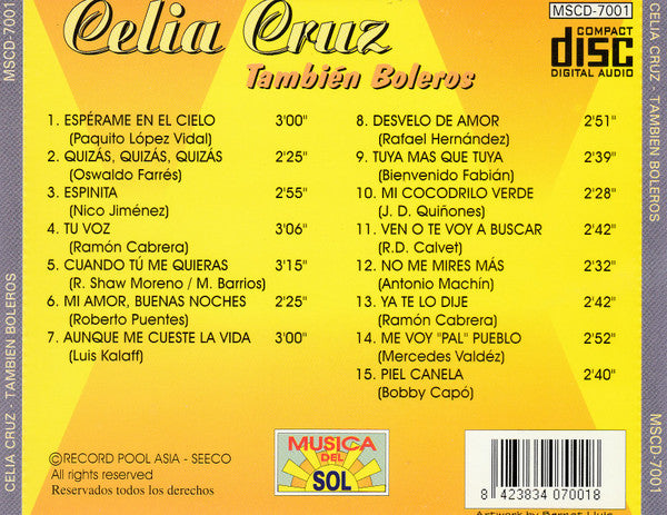 Celia Cruz : También Boleros (CD, Comp)