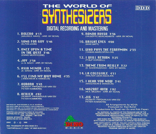 Nova (2) : The World Of Synthesizers (CD, Album)
