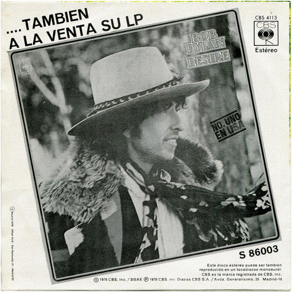Bob Dylan : Mozambique (7", Single)