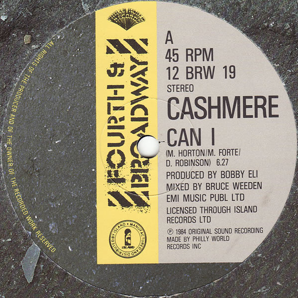Cashmere (2) : Can I (12")