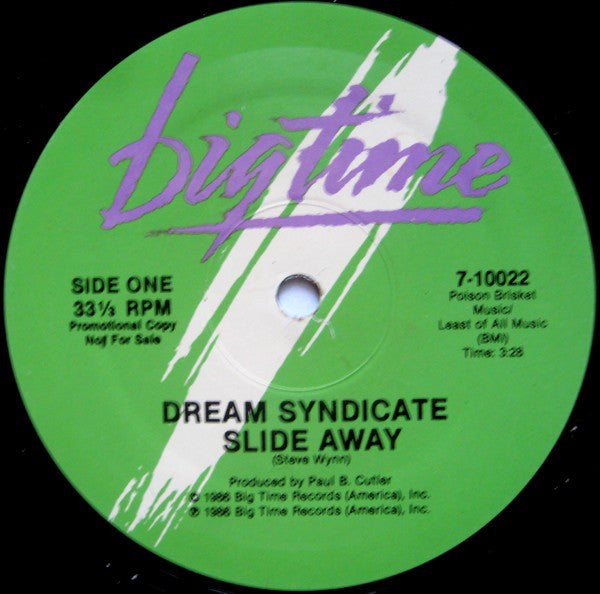 The Dream Syndicate : Slide Away (12", Single, Promo)