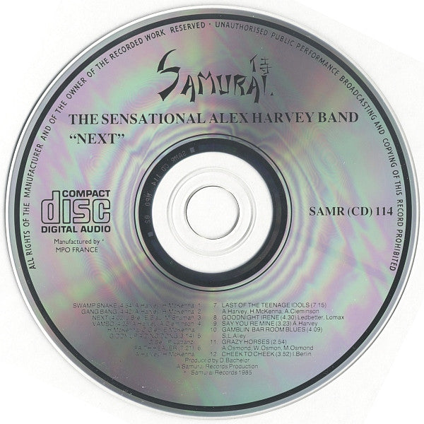 The Sensational Alex Harvey Band : Next (CD, Album, RE)