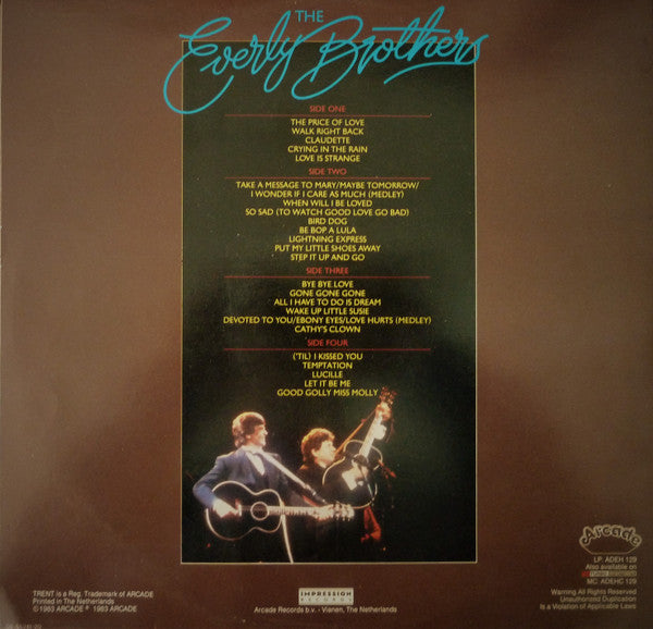 Everly Brothers : Reunion Concert (Recorded Live At The Albert Hall September 23rd 1983) (2xLP, Album, Gat)