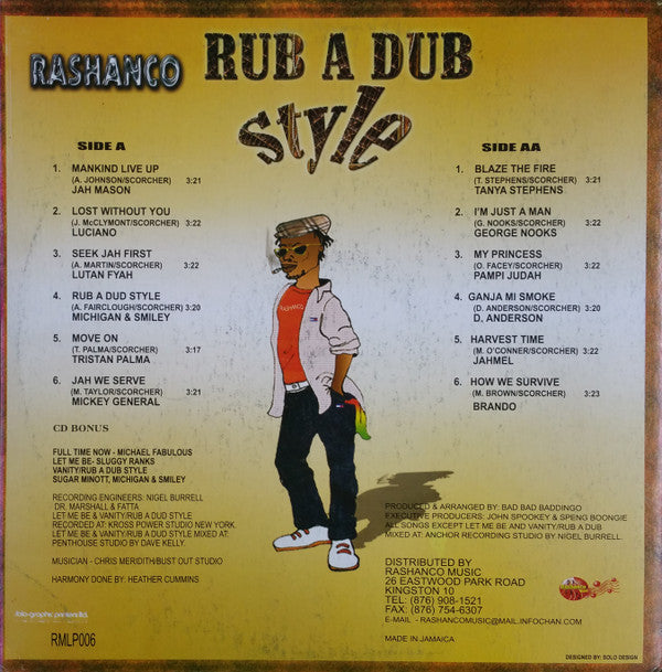 Various : Rashanco Vol. 5 - Rub A Dub Style (LP, Comp)