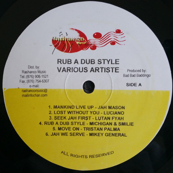 Various : Rashanco Vol. 5 - Rub A Dub Style (LP, Comp)