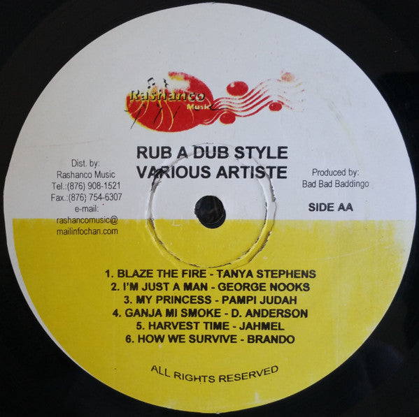 Various : Rashanco Vol. 5 - Rub A Dub Style (LP, Comp)