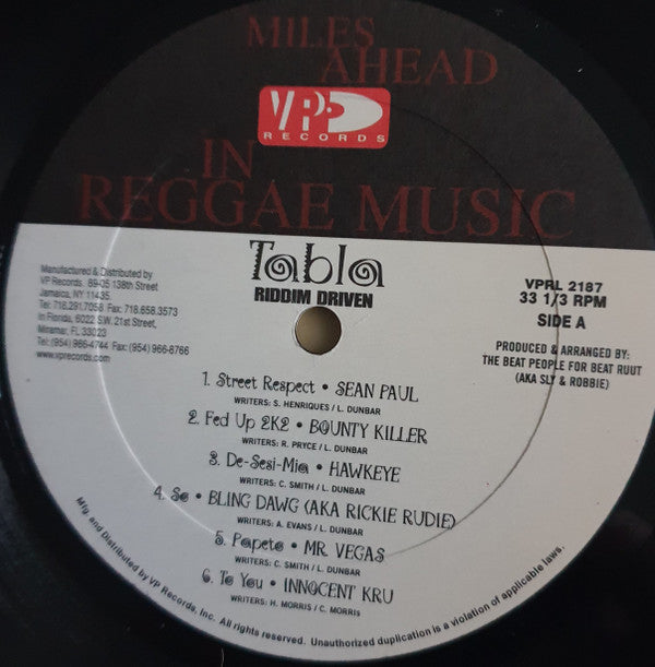 Various : Tabla (LP, Comp)