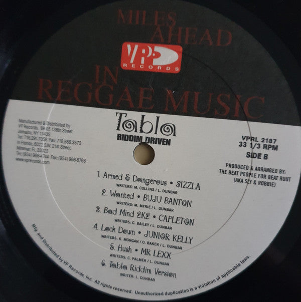 Various : Tabla (LP, Comp)