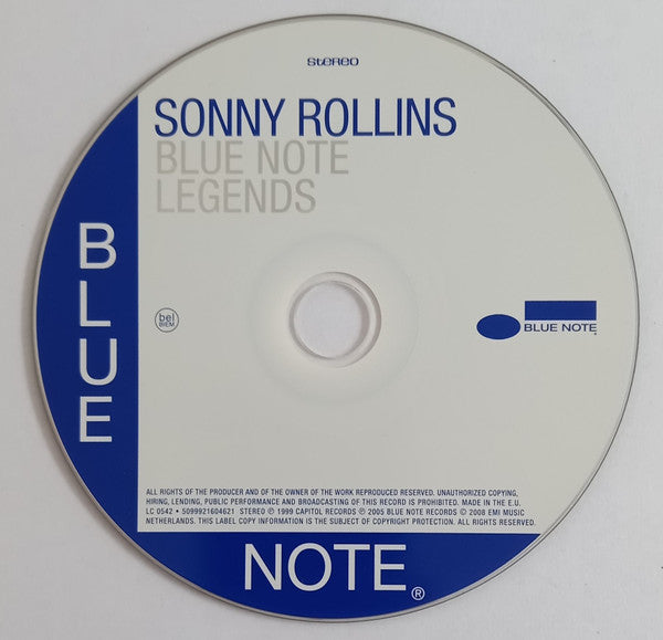 Sonny Rollins : Blue Note Legends (CD, Comp)