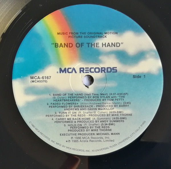 Various : Band Of The Hand (Original Motion Picture  Soundtrack) (LP, Album)