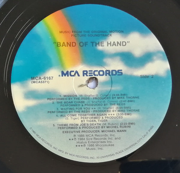 Various : Band Of The Hand (Original Motion Picture  Soundtrack) (LP, Album)