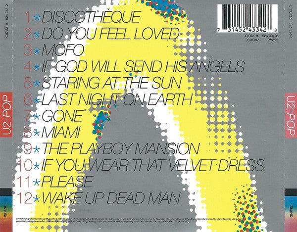 U2 : Pop (CD, Album)