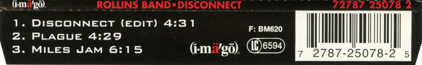 Rollins Band : Disconnect (CD, Single)