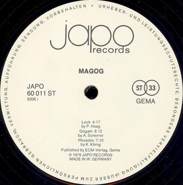 Magog (3) : Magog (LP, Album)