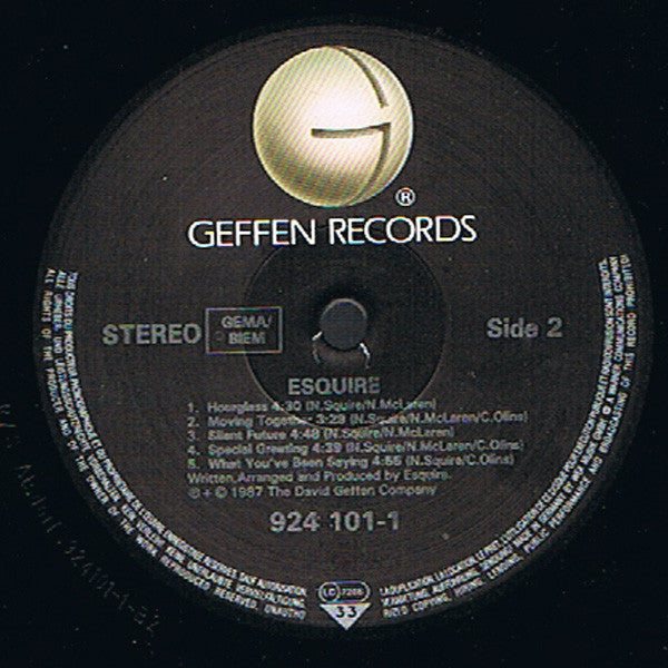 Esquire : Esquire (LP, Album)