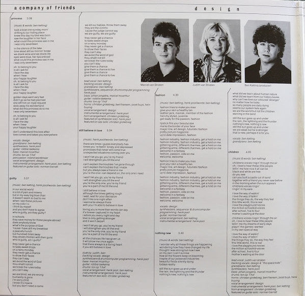 Design (11) : A Company Of Friends (LP, Album, Gat)