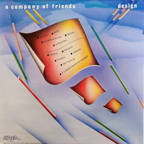 Design (11) : A Company Of Friends (LP, Album, Gat)