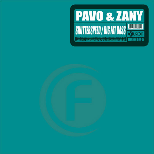 Pavo & Zany : Shutterspeed / Big Fat Bass (12")