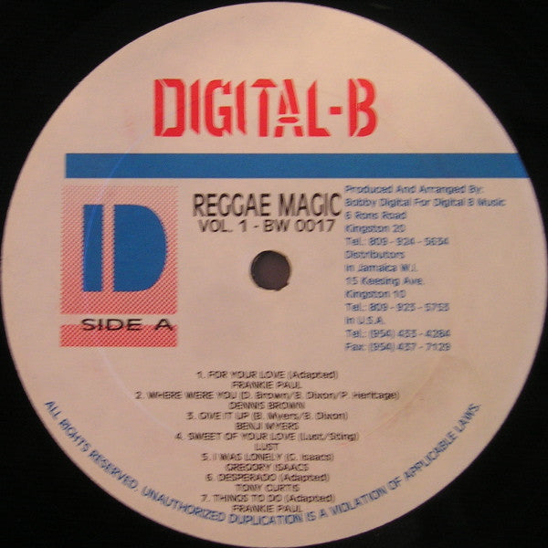 Various : Reggae Magic Vol. 1 (LP, Comp)